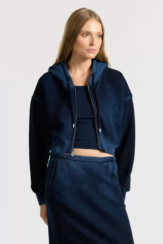 COTTONCITIZEN Sweatshirts<Boston Crop Hoodie VintageNavy
