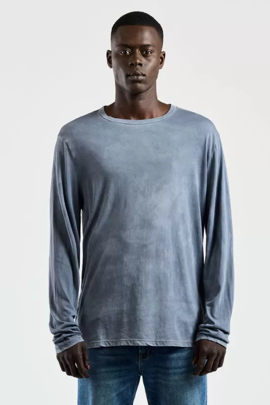 COTTONCITIZEN Shirts<Classic Crew Long Sleeve Shirt VintageNaturalBlue