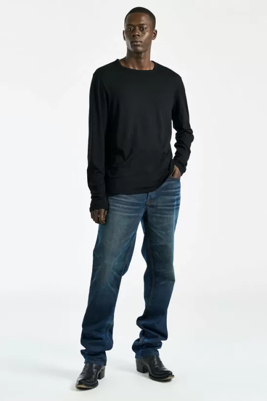 COTTONCITIZEN Shirts<Classic Crew Long Sleeve Shirt JetBlack