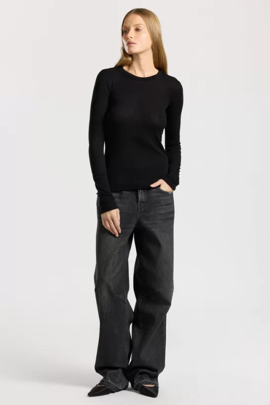 COTTONCITIZEN Shirts<Marbella Long Sleeve Shirt JetBlack