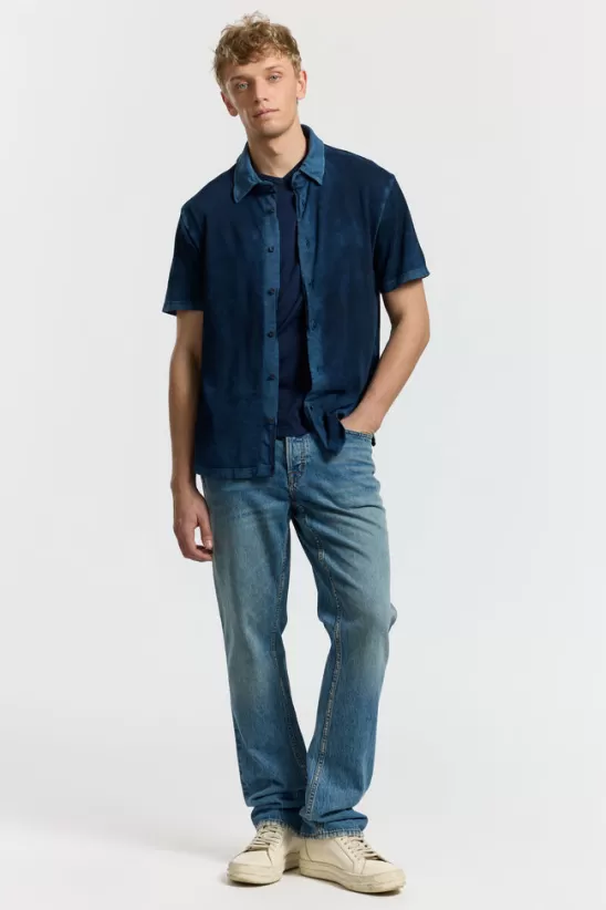COTTONCITIZEN Shirts<Presley Short Sleeve Buttondown VintageNavy