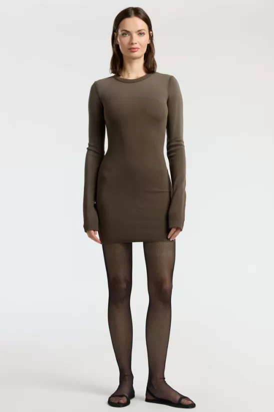 COTTONCITIZEN Dresses + Skirts<Verona Crewneck Mini Dress FossilCast