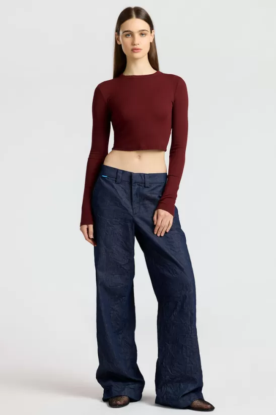 COTTONCITIZEN Shirts<Verona Crop Shirt RedWine