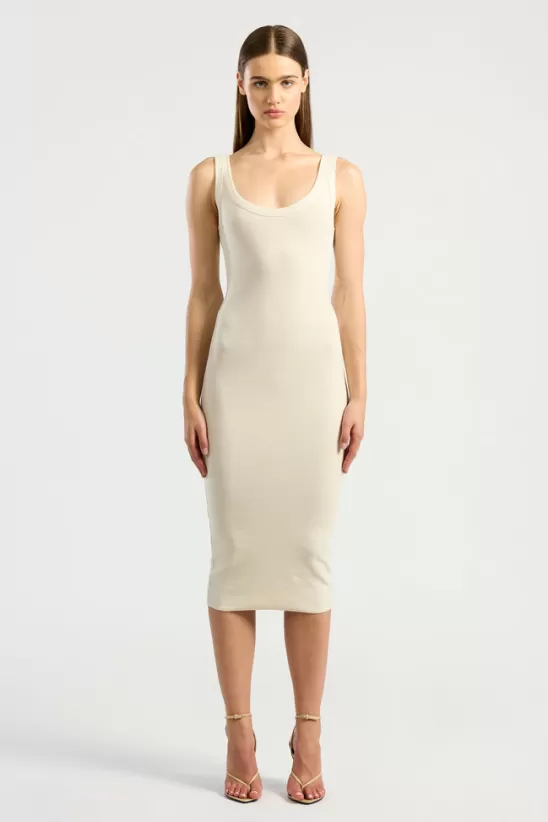 COTTONCITIZEN Dresses + Skirts<Verona Midi Dress Bone